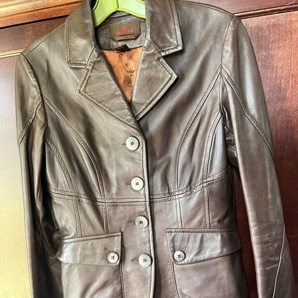 Leather Jacket Dark Brown from Danier - Picture 1 of 2